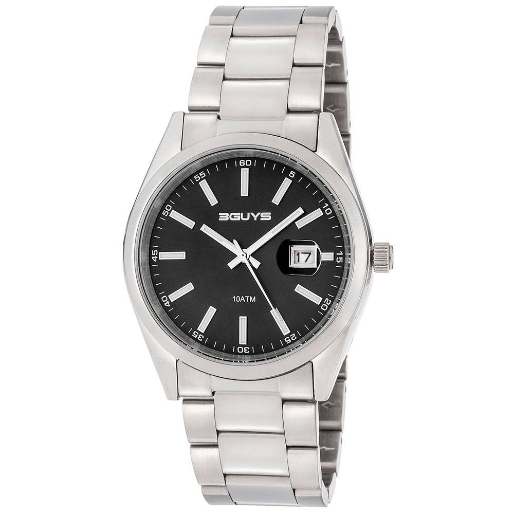 Ρολόι 3GUYS Silver Stainless Steel Bracelet - 3G15001