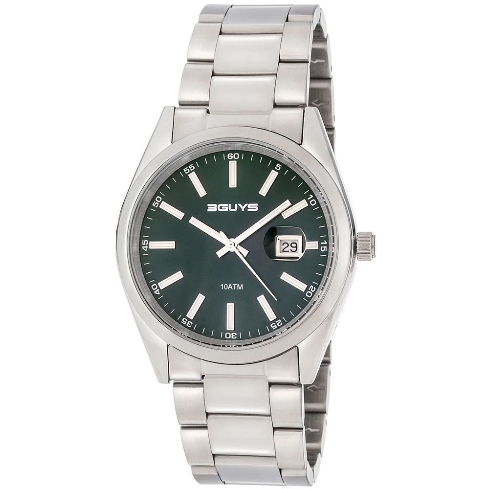 Ρολόι 3GUYS Silver Stainless Steel Bracelet - 3G15005