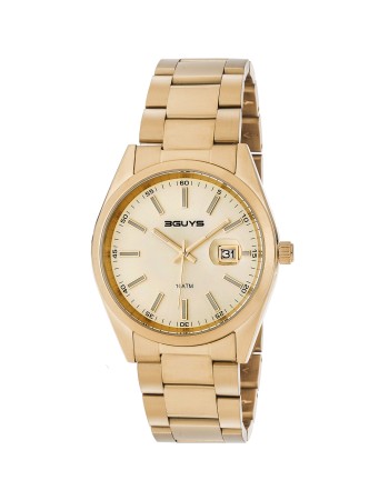Ρολόι 3GUYS Gold Stainless Steel Bracelet - 3G15006