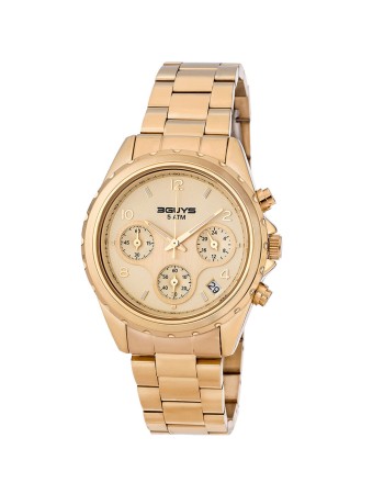 Ρολόι 3GUYS Total Gold Plated Stainless Steel Bracelet - 3G21603