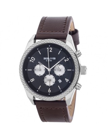 Ρολόι 3GUYS Chronograph Brown Leather strap - 3G25001