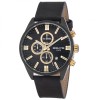 Ρολόι 3GUYS Chronograph Black Leather Strap - 3G28006