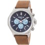 Ρολόι 3GUYS Brown Leather Chronograph Strap - 3G40003