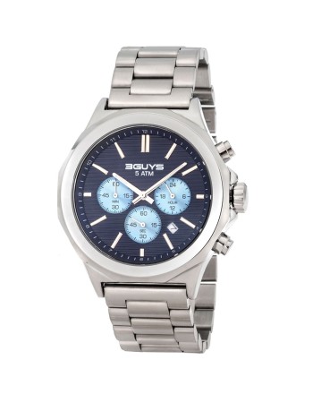 Ρολόι 3GUYS Silver Stainless Steel Bracelet - 3G40021