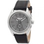 Ρολόι 3GUYS Unisex Black Leather Strap - 3G82001