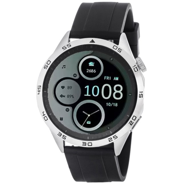 Ρολόι 3GUYS Unisex Smartwatch Black Silicone Strap - 3GW2903