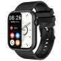 Ρολόι 3GUYS Smartwatch Black Rubber Strap - 3GW6701