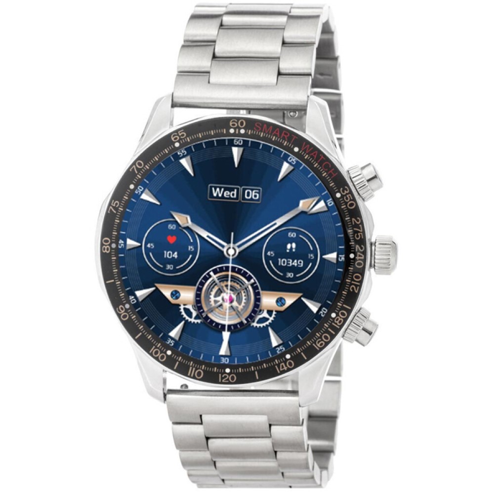Ρολόι 3GUYS Smartwatch Silver Stainless Steel Bracelet - 3GW6804
