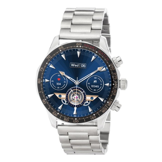 Ρολόι 3GUYS Smartwatch Silver Stainless Steel Bracelet - 3GW6804