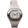 Ρολόι Aigner Ladies Crystal White Leather Strap - A21200