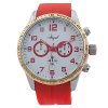Ρολόι Angel White Dial Red Rubber Strap - AR.9086.R