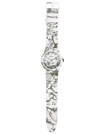 Ρολόι Soldier Artifaks by Marc Ecko Canvas Strap White-Grey - E06517M1