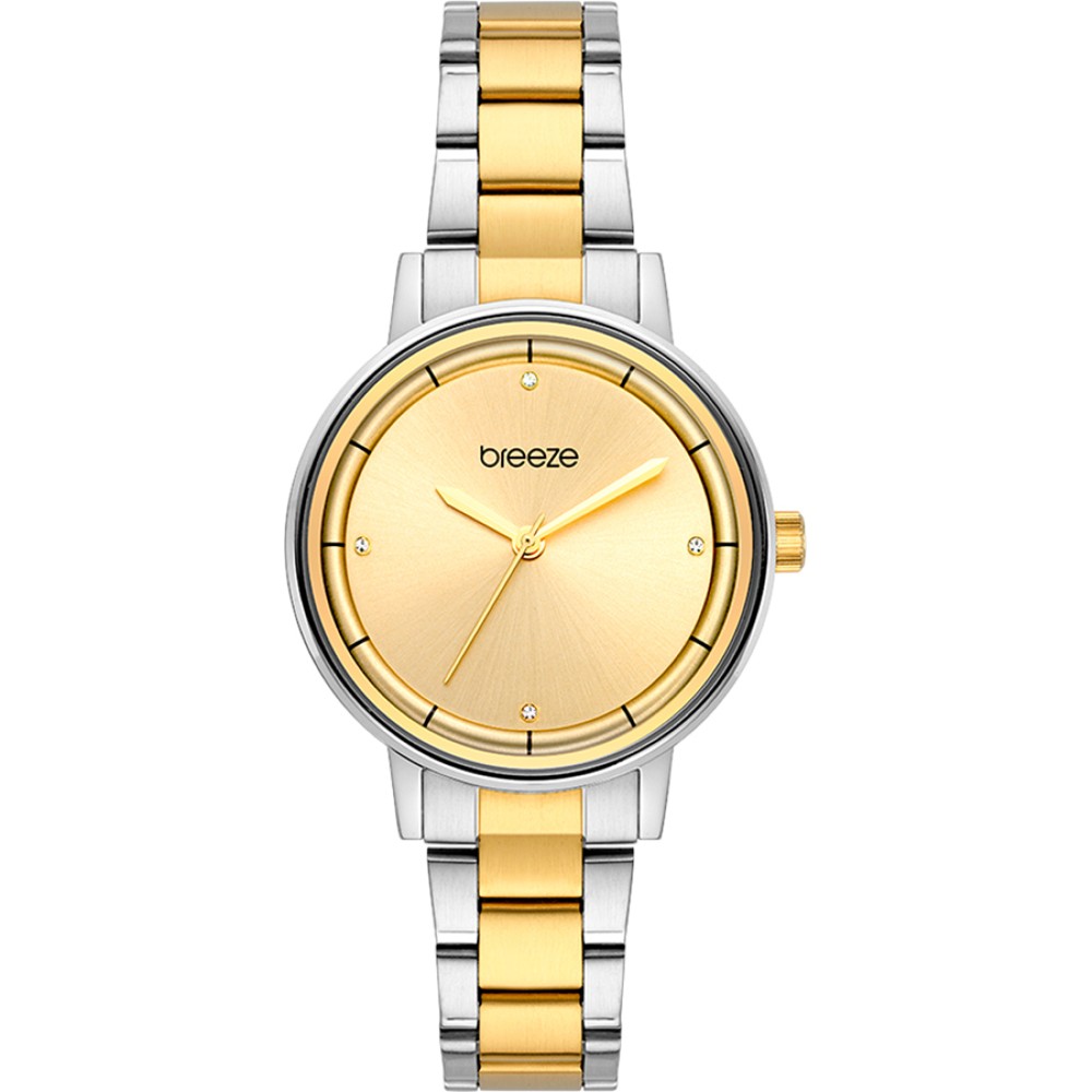 Ρολόι BREEZE Mystique Crystals Two Tone Stainless Steel Bracelet - 712381.2