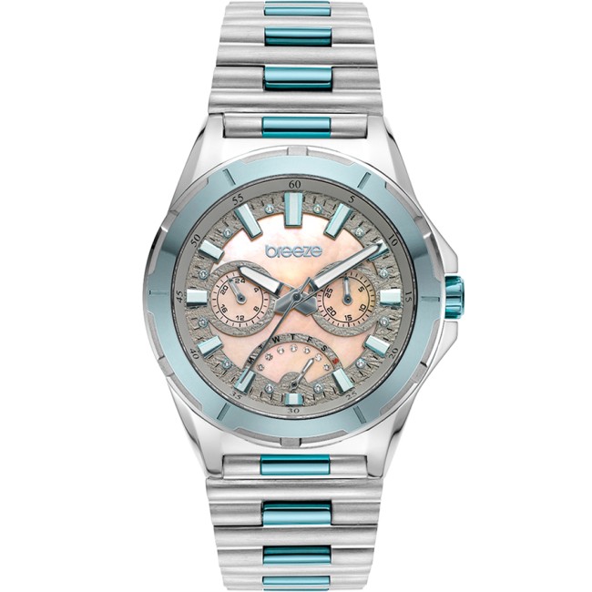 Ρολόι BREEZE Elysian Swarovski Two Tone Stainless Steel Bracelet - 812271.3