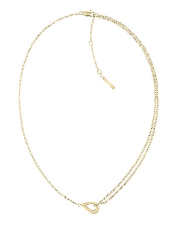 Κολιέ CALVIN KLEIN Γυναικείο Διπλό σε σχήμα Δάκρυ από επιχρυσωμένο ανοξείδωτο ατσάλι 35000080 - 35000081