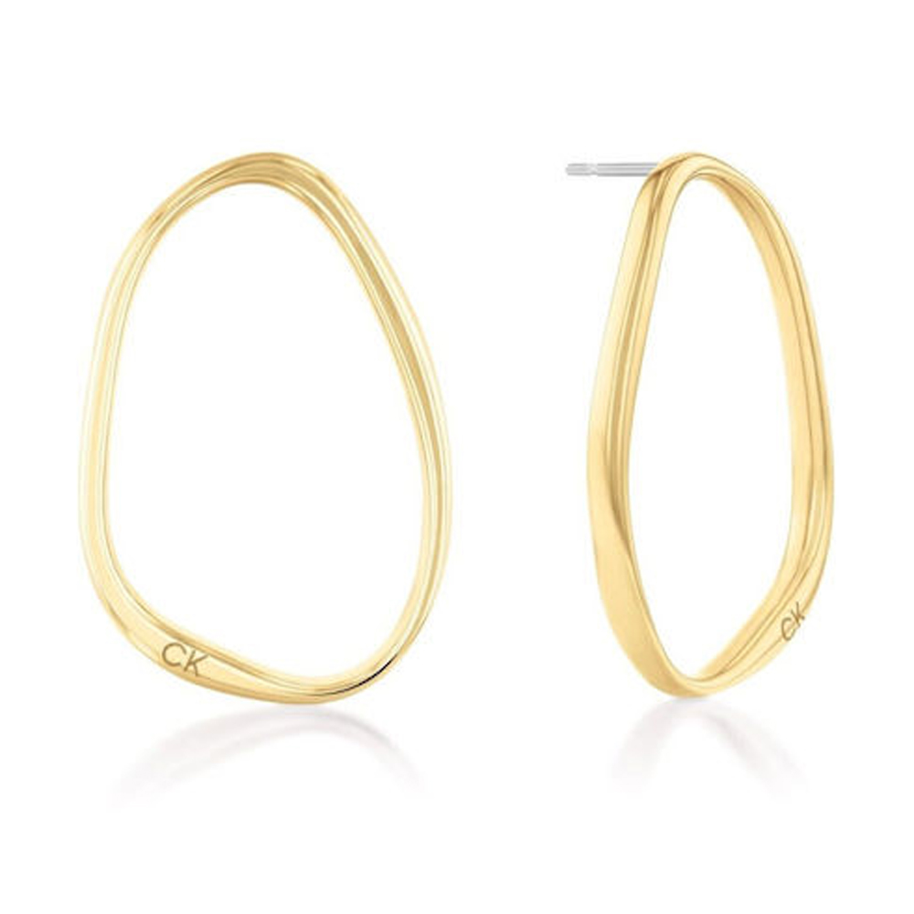 Σκουλαρίκια CALVIN KLEIN Επιχρυσωμένα, από ανοξείδωτο ατσάλι - 35000451