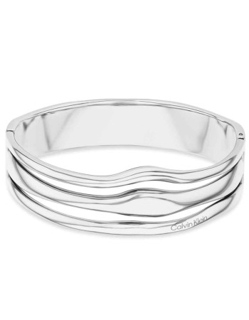 Βραχιόλι CALVIN KLEIN Wavy, Stainless Steel Bangle - 35000718