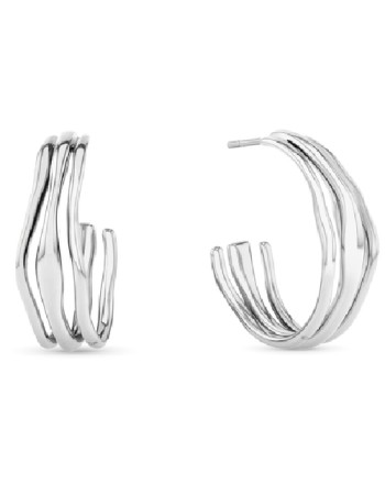 Σκουλαρίκια CALVIN KLEIN, Stainless Steel Hoops - 35000720