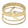 Βραχιόλι CALVIN KLEIN Γυναικείο Goldplated Stainless Steel Triple - 35000838
