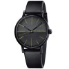 Ρολόι CALVIN KLEIN Boost Black Leather Strap - K7Y214CL