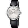 Ρολόι CALVIN KLEIN Noon Black Leather Strap - K8M211C6