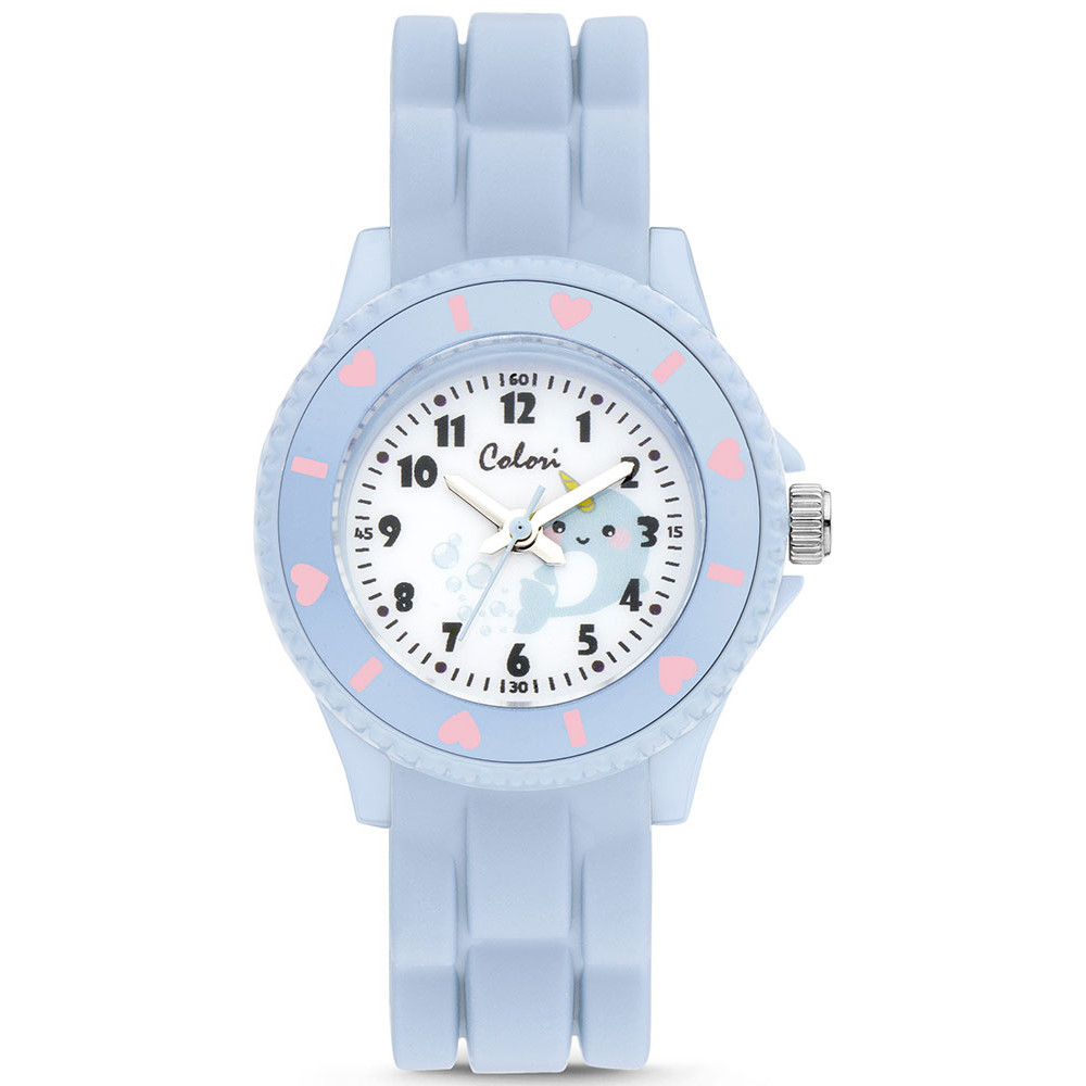 Ρολόι COLORI Kids Light Blue Rubber Strap - CLK114
