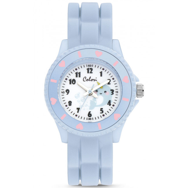 Ρολόι COLORI Kids Light Blue Rubber Strap - CLK114