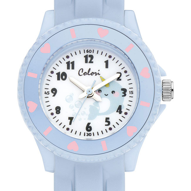 Ρολόι COLORI Kids Light Blue Rubber Strap - CLK114
