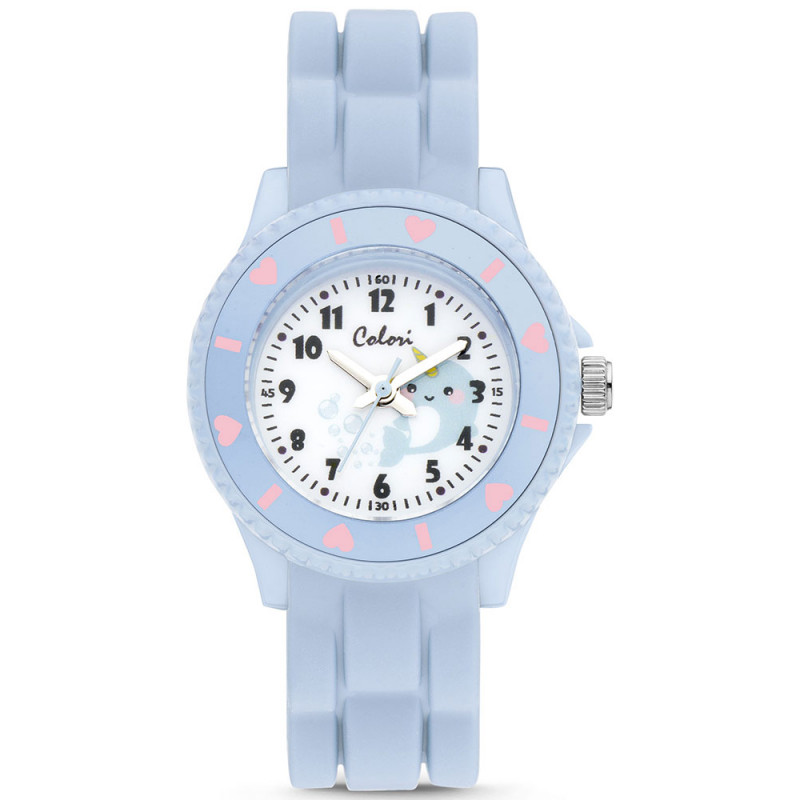 Ρολόι COLORI Kids Light Blue Rubber Strap - CLK114