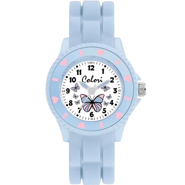 Ρολόι COLORI Kids Light Blue Rubber Strap - CLK122