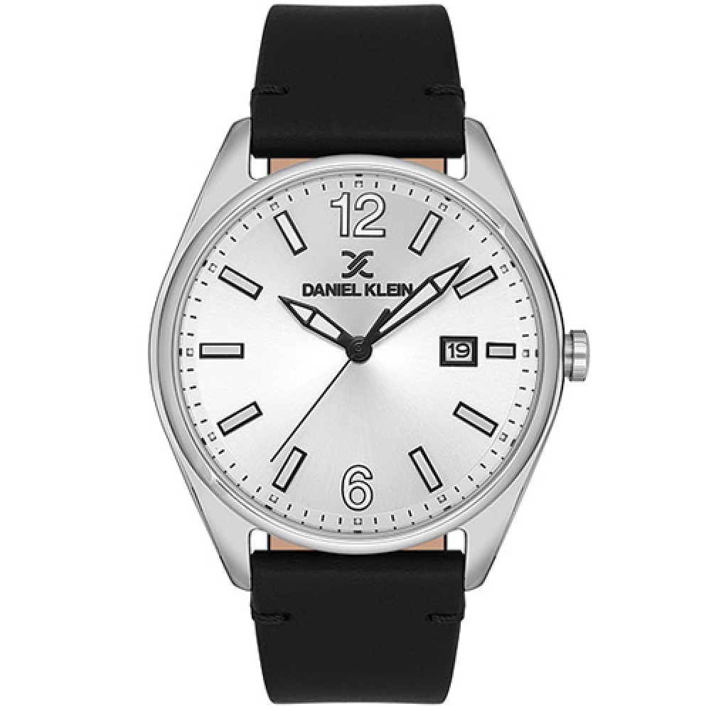 Ρολόι DANIEL KLEIN Premium Black Leather Strap - DK.1.13666-1