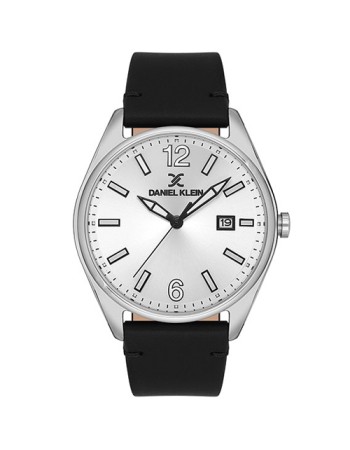 Ρολόι DANIEL KLEIN Premium Black Leather Strap - DK.1.13666-1