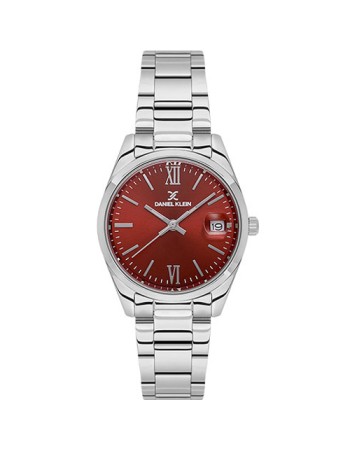 Ρολόι DANIEL KLEIN Red Dial Stainless Steel Bracelet - DK.1.13763-2