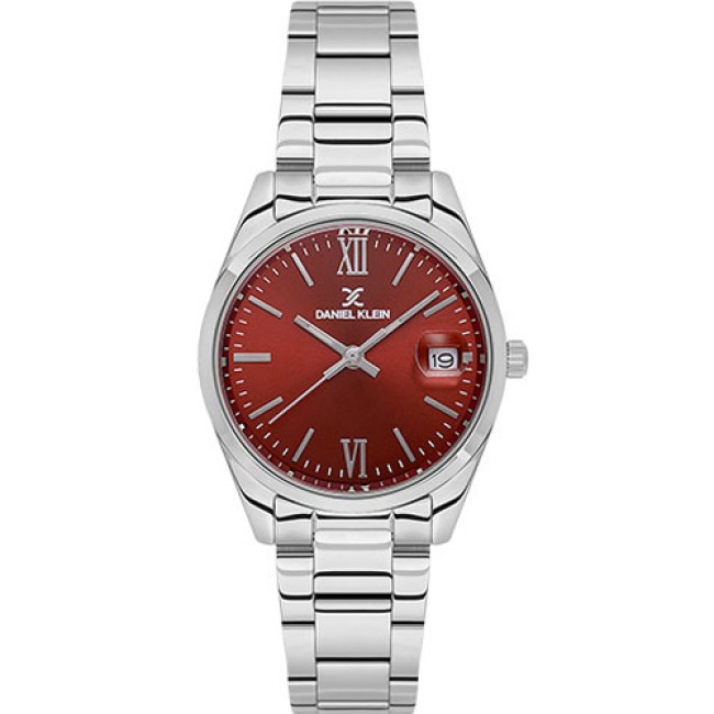 Ρολόι DANIEL KLEIN Red Dial Stainless Steel Bracelet - DK.1.13763-2