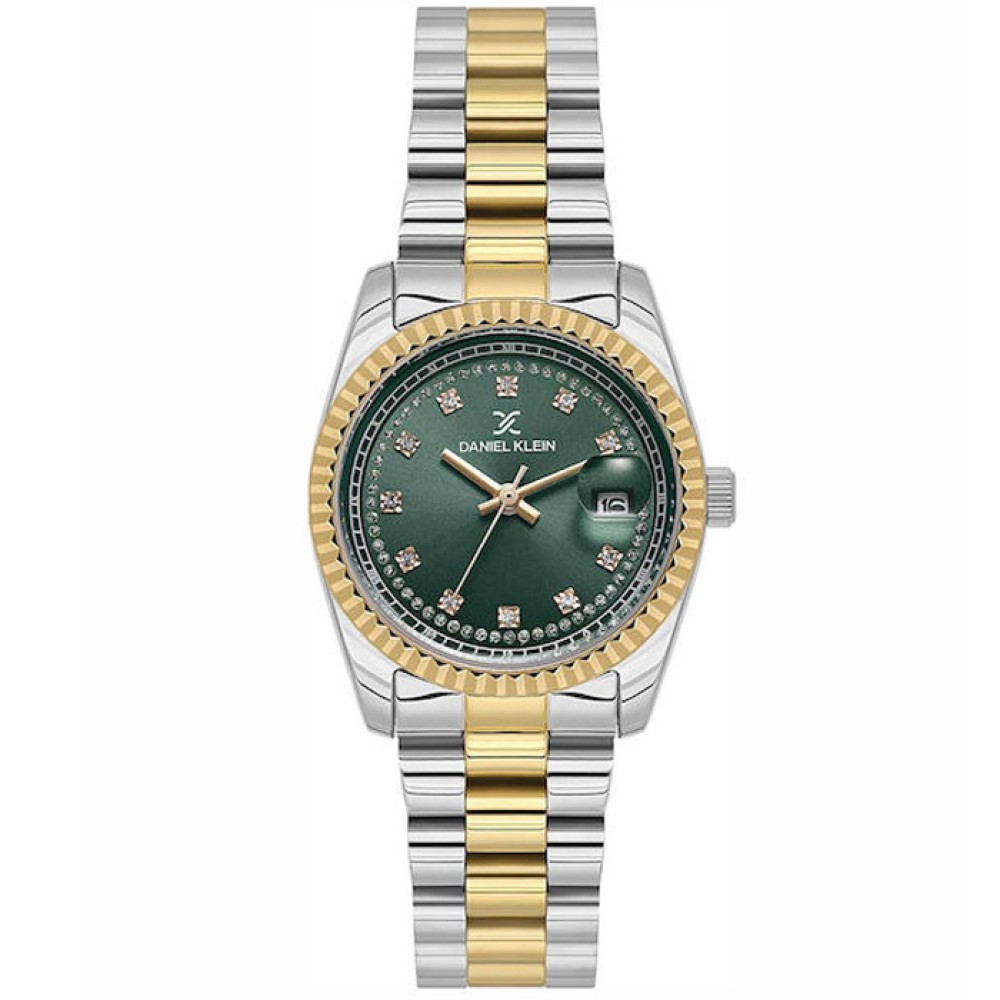 Ρολόι DANIEL KLEIN Premium Women's με καντράν Sunray Two Tone Steel Bracelet - DK.1.13924-5