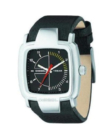 Ρολόι Diesel Men Silver Case-Black Leather Strap - DZ4031