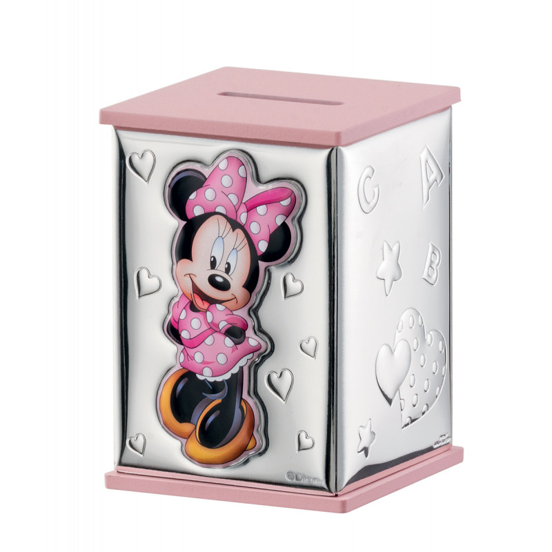 Κουμπαράς DISNEY Minnie Mouse Ασημένιο - D303RA
