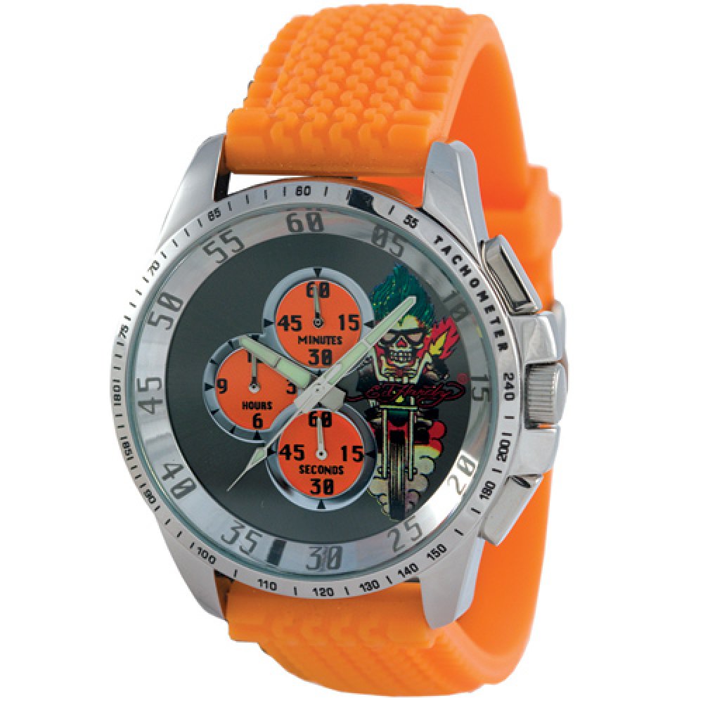 Ρολόι Ed Hardy Dragster Orange Rubber Strap - DR-OR