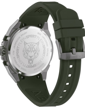 Ρολόι PLEIN SPORT Urban Pulse Stainless Steel Green Silicon Strap - PSFDA0224