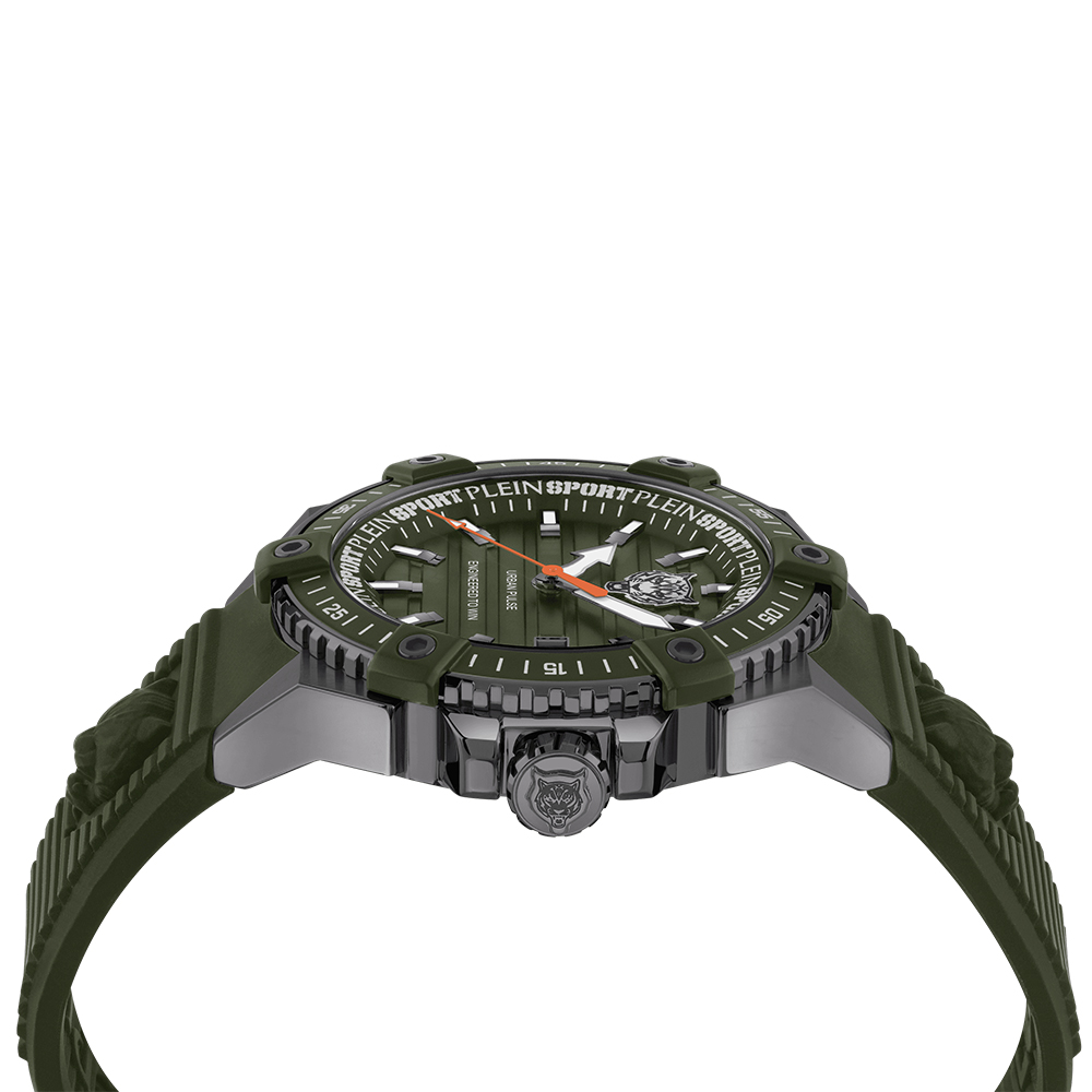 Ρολόι PLEIN SPORT Urban Pulse Stainless Steel Green Silicon Strap - PSFDA0224