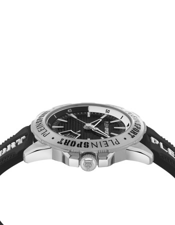 Ρολόι PLEIN SPORT Impact Stainless Steel Black Silicon Strap - PSGDA0424
