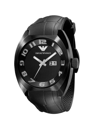 Ρολόι Emporio Armani Black Dial and Rubber Strap - AR5844