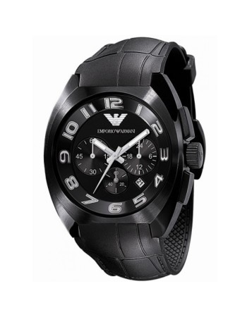 Ρολόι Emporio Armani Black Dial and Rubber Strap - AR5846