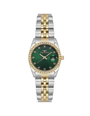 Ρολόι FERRO Two Tone Stainless Steel Bracelet - FL21450AWT-D6