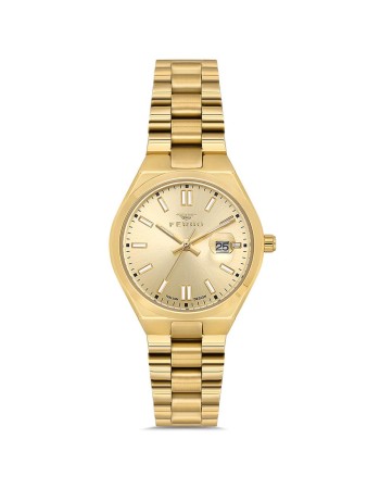 Ρολόι FERRO Gold Stainless Steel Bracelet - FL21492AWT-B4