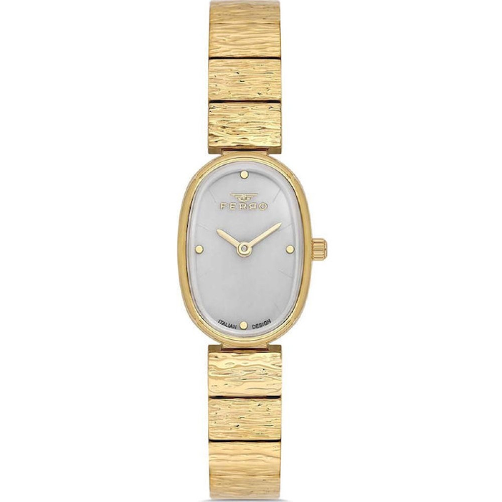 Ρολόι FERRO Gold Stainless Steel Bracelet - FL21600AWT-B