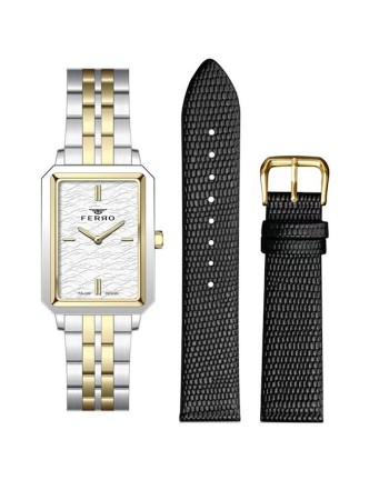 Ρολόι FERRO Two Tone Stainless Steel Bracelet - FL21626AWT-D