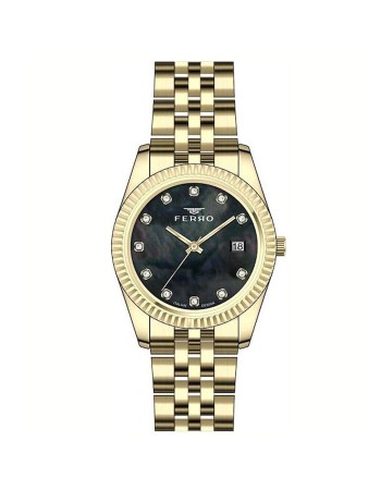 Ρολόι FERRO Gold Stainless Steel Bracelet - FL21743AWT-B