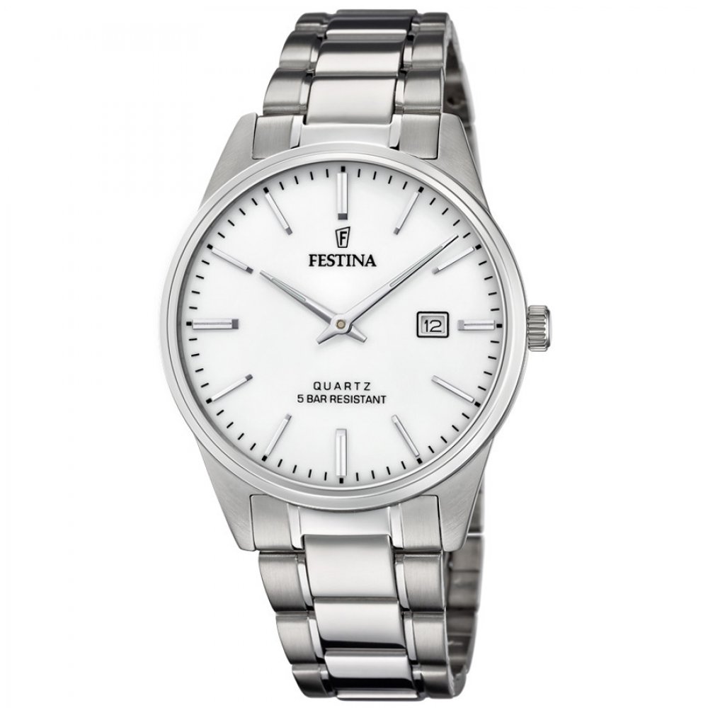 Ρολόι FESTINA Gent's Date Silver Stainless Steel Bracelet - F20511-2