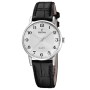Ρολόι FESTINA Black Leather Strap White Dial - F20691-1